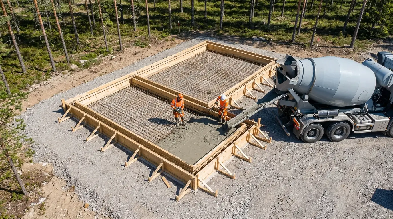 Perustusten betonointi